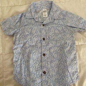 Carter's Blue and White Button Down Shirt